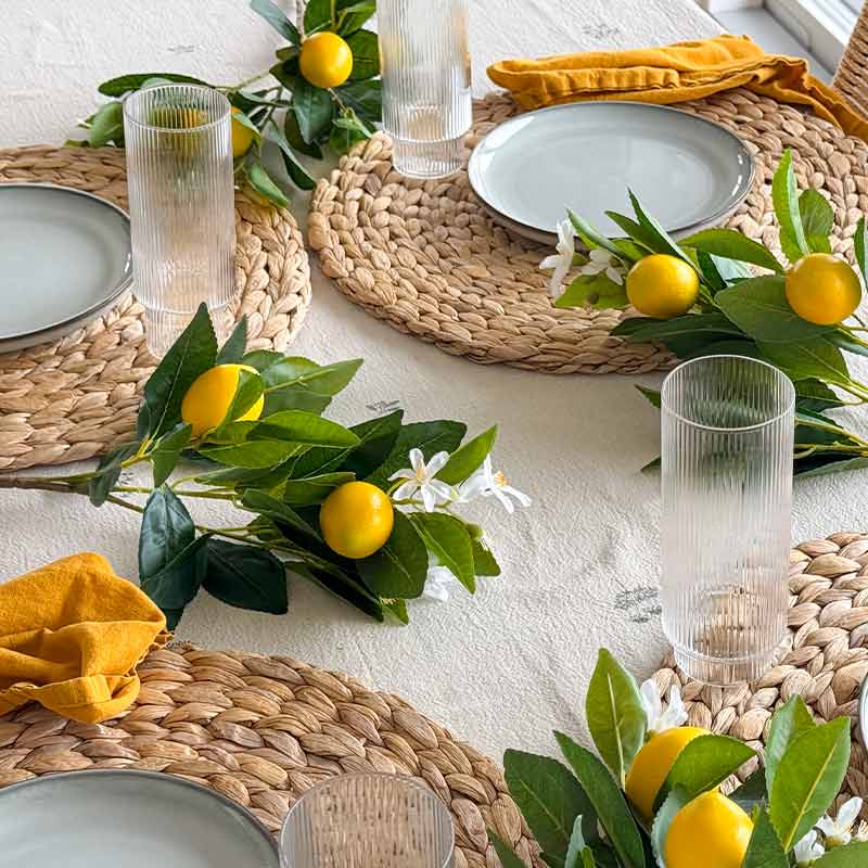 Køb Citrongren m citroner og blomster, 58cm