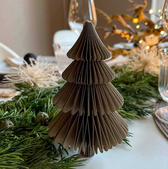 Mini juletræfigur i pap