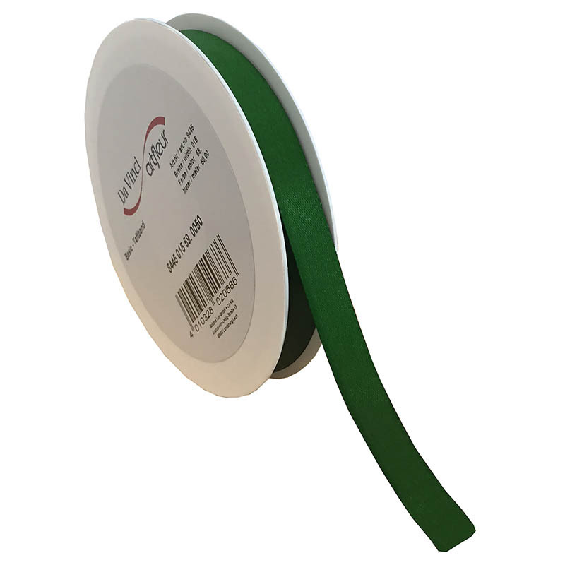 Buy 15mm Taftbånd med sømkant, Mørkegrøn