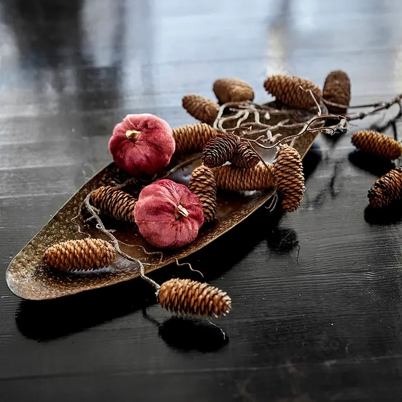 Buy Aflangt fad, 45cm, brun