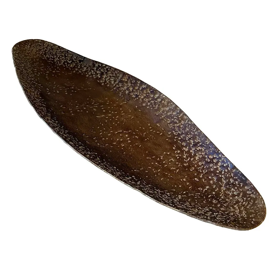 Buy Aflangt fad, 45cm, brun