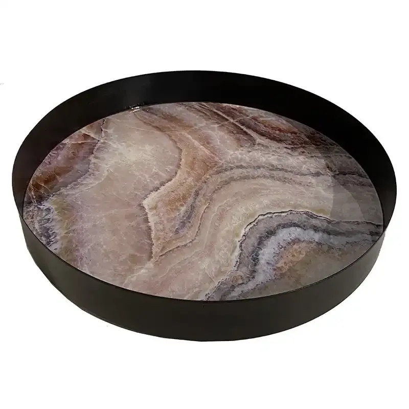 Buy Bakke i marmor look, 35cm