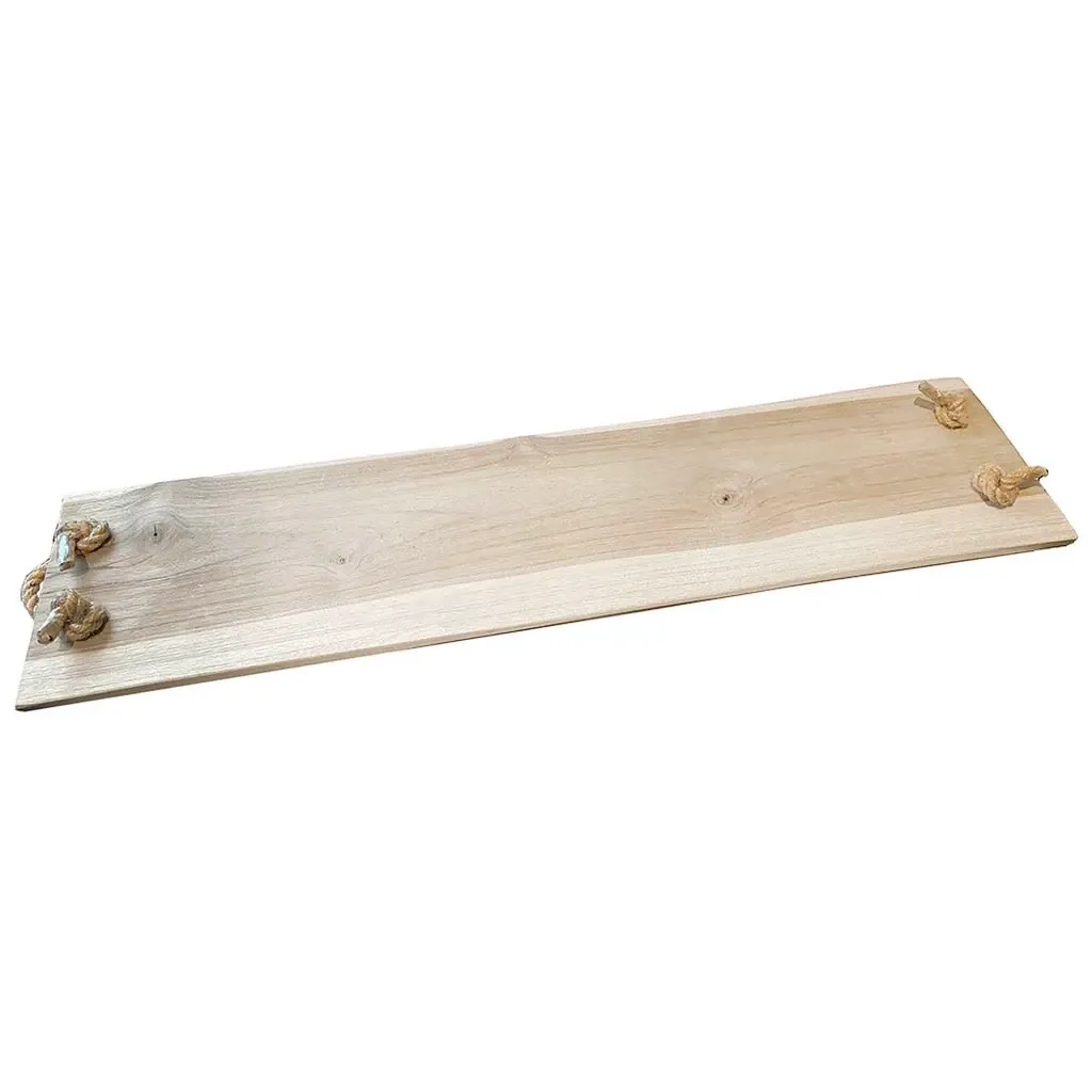 Buy Bakke i teaktræ med håndtag, 77x20cm