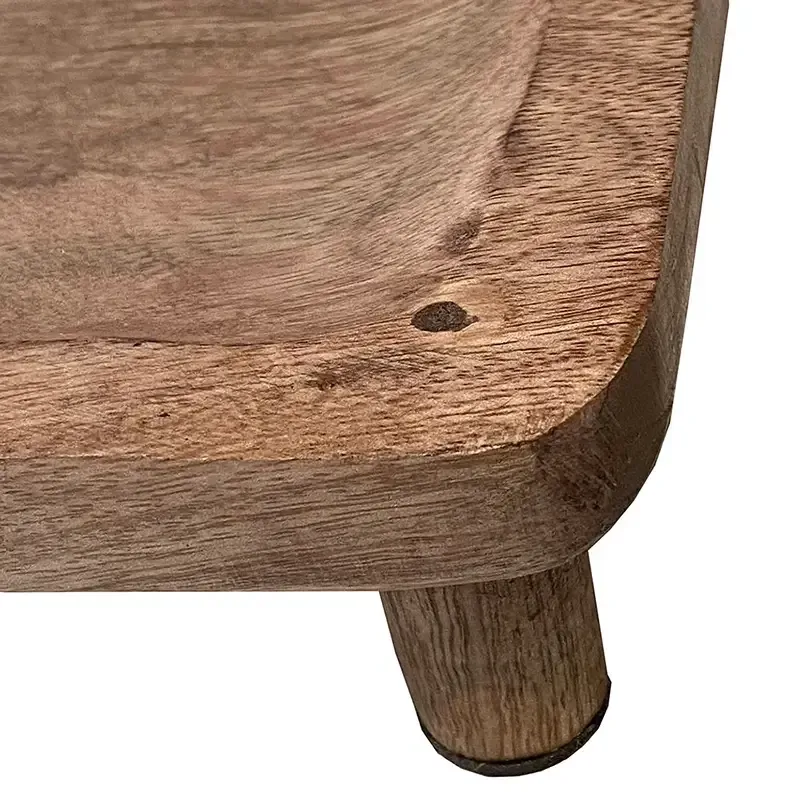 Buy Bakke i træ m fod, 35x20cm