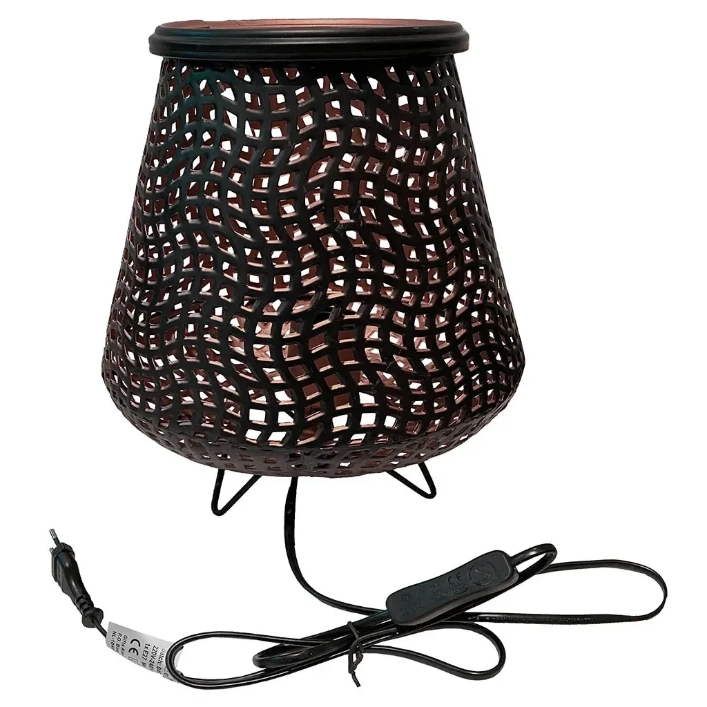 Buy Bordlampe, sort/guld, metal