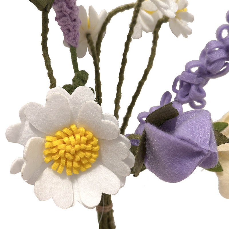 Buy Buket af stofblomster, 46cm, kunstig blomst