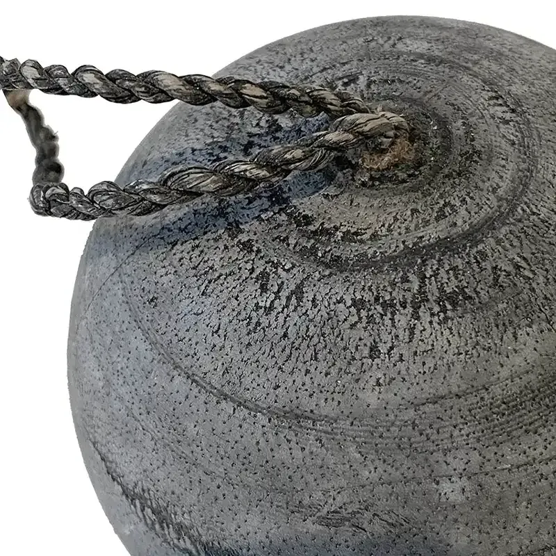 Buy Dekorationskugle i træ m ophæng, sort, Ø9cm