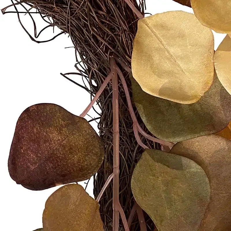 Buy Eukalyptus krans, gule nuancer, 64cm. kunstig