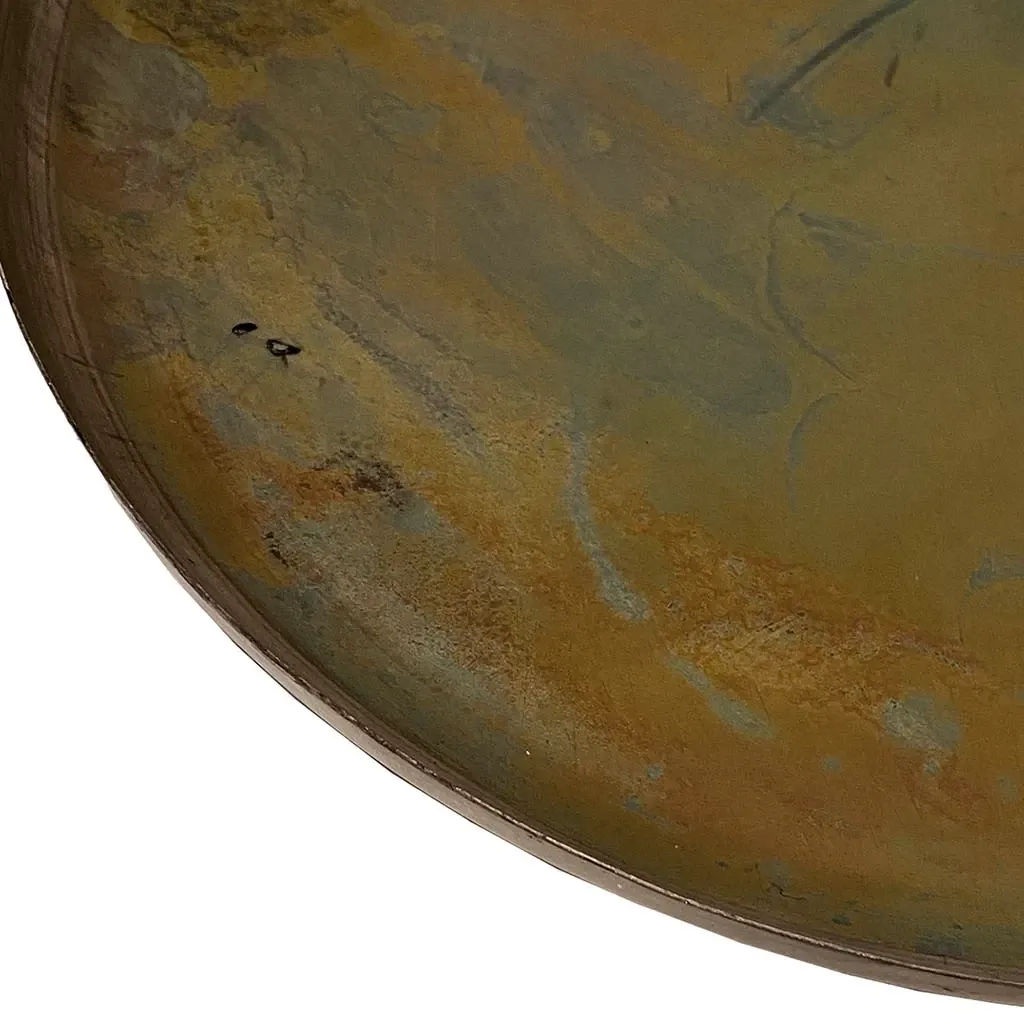 Buy Fad, rust grøn, metal, 28 cm