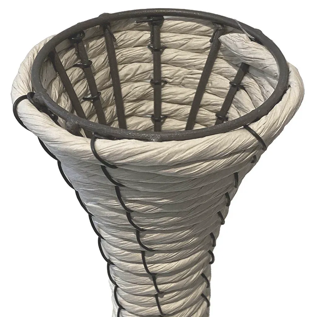 Buy Flettet vase, reb lys natur, H57cm