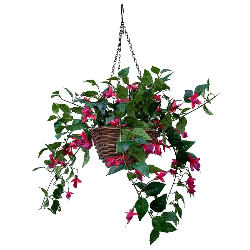 Buy Fuchsia, hænger i kurv, UV, 45cm, kunstig