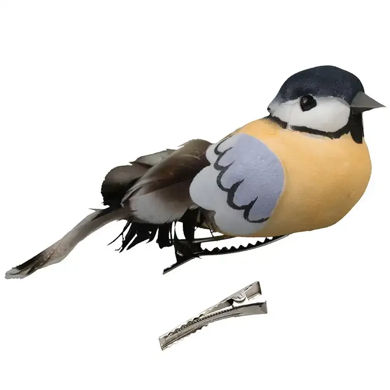 Buy Fugle på klips, 6stk, grøn/gul, 8,5cm