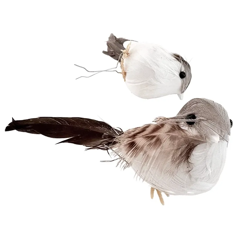 Buy Fugle på wire, 16 stk. brune nuancer, kunstig