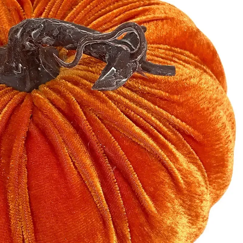 Buy Græskar i velour, Ø18 cm, kunstig græskar