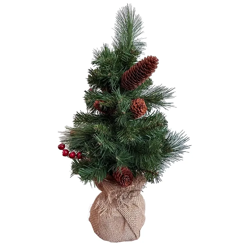 Grantræ m. dekoration, 46 cm. - Kunstig gran | BRØNDSHOLM