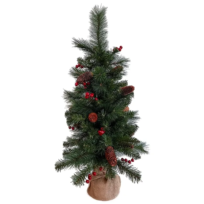 Buy Grantræ m bær og kogler, 81cm, hessian potte