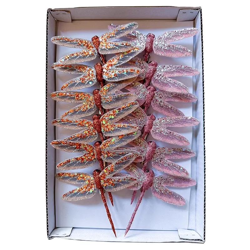 Buy Guldsmed på clips, 12 stk, orange/lyserød