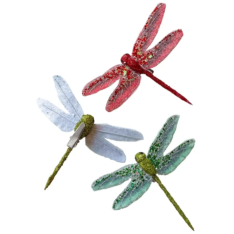 Buy Guldsmed på clips, juletræspynt, rød/grøn