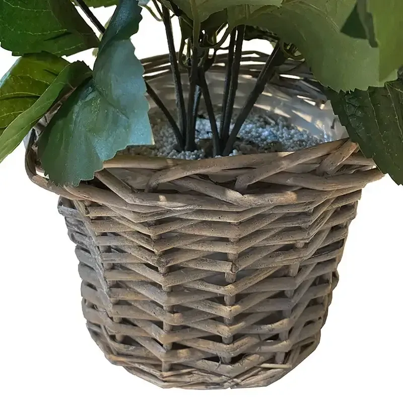 Buy Hortensia blå, i kurvepotte, 45cm, kunstig