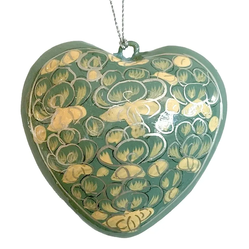 Buy Julehjerter, 7cm. håndmalet