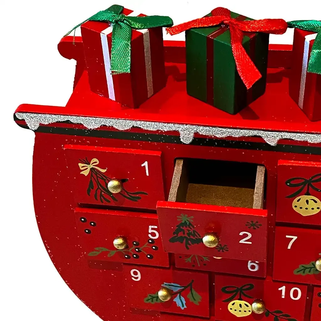 Buy Julekalender som slæde og 24 små rum