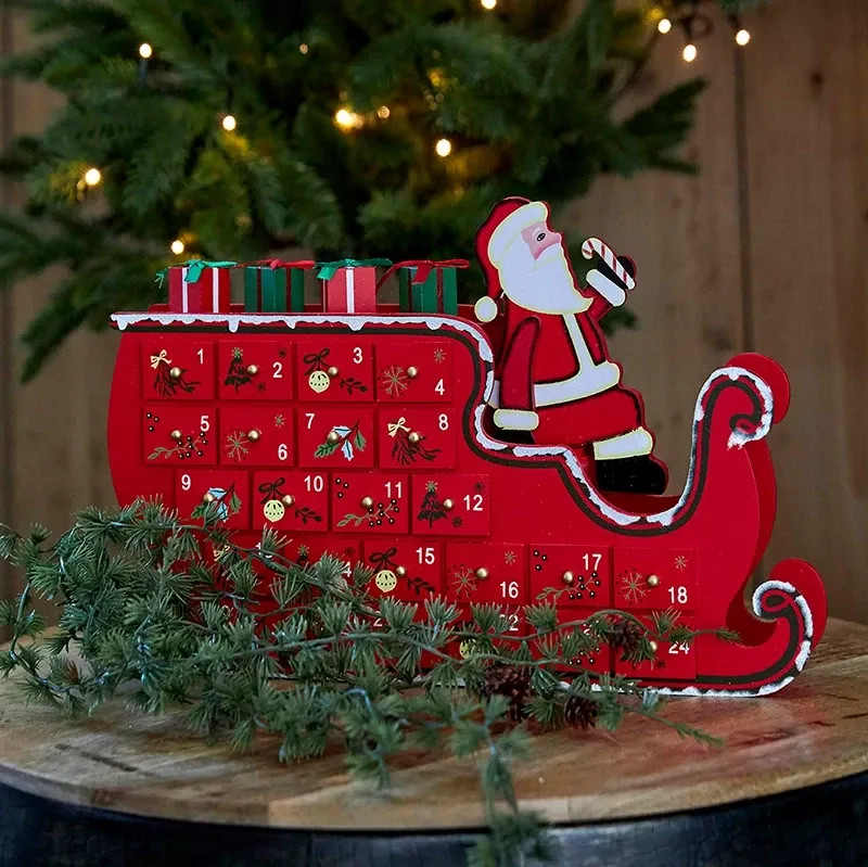 Buy Julekalender som slæde og 24 små rum