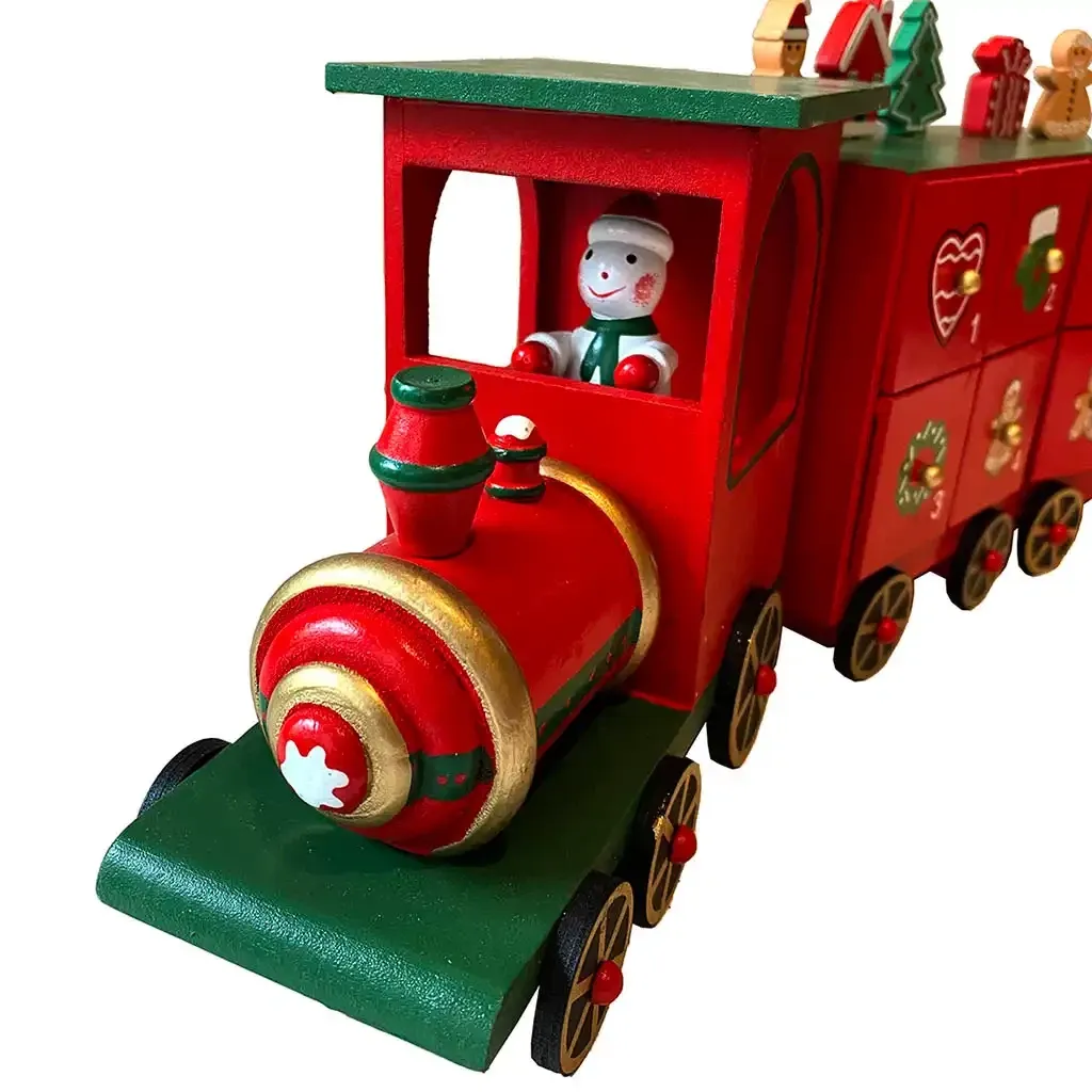 Buy Julekalender, tog m 24 små rum