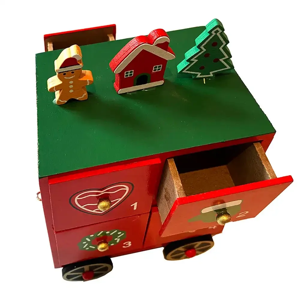 Buy Julekalender, tog m 24 små rum