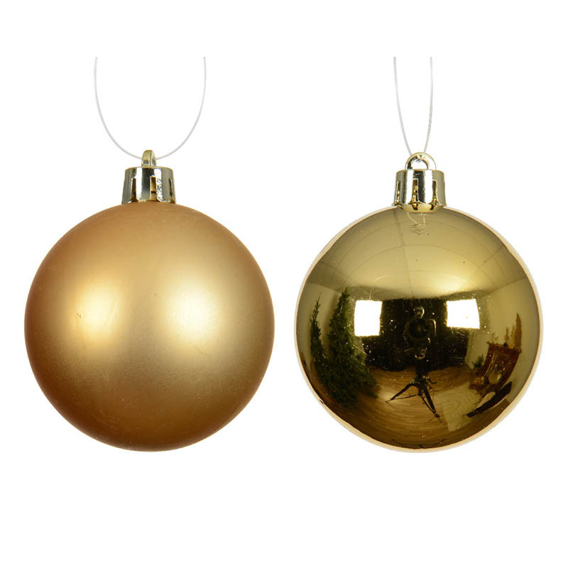 Buy Julekugler, 6cm, guld, genbrugsplast