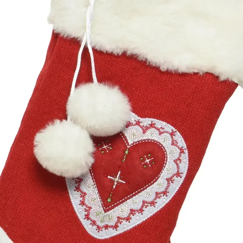 Buy Julesok m hvid plys klant, 45cm