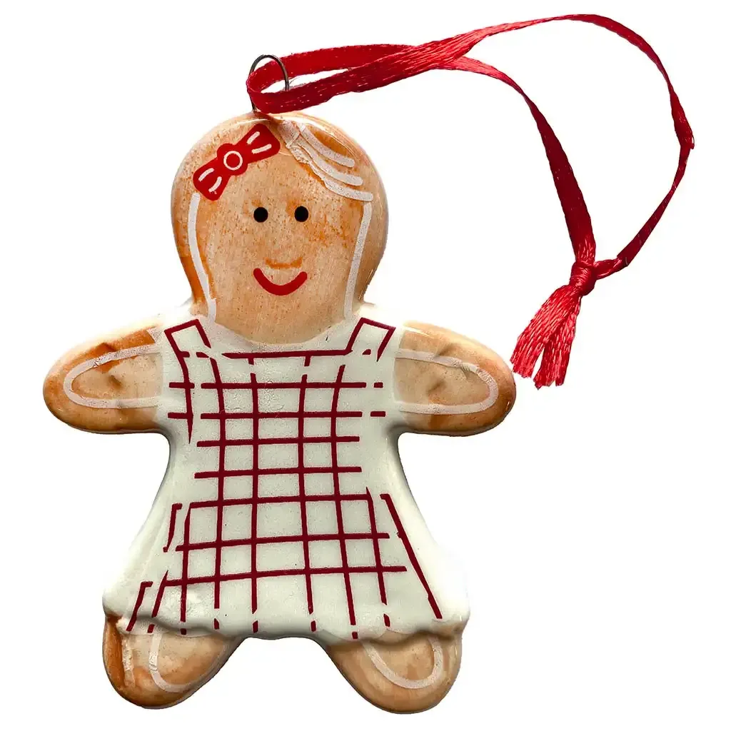 Buy Juletræspynt, honningkage pige m ophæng, 8,5cm