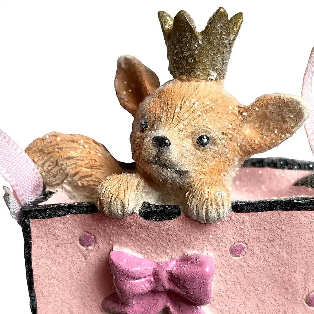 Buy Juletræspynt, hund i pose m ophæng, assorteret