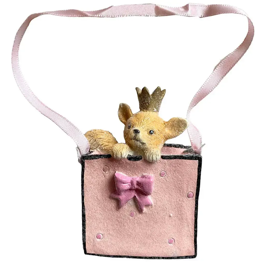 Buy Juletræspynt, hund i pose m ophæng, assorteret