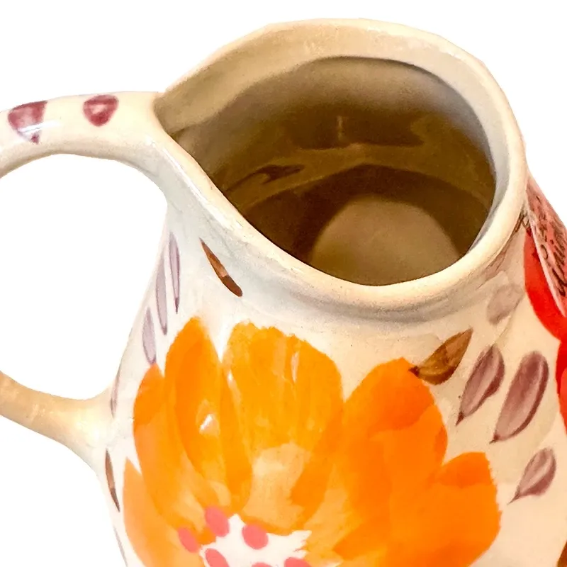 Buy Kande/ vase, blomstret