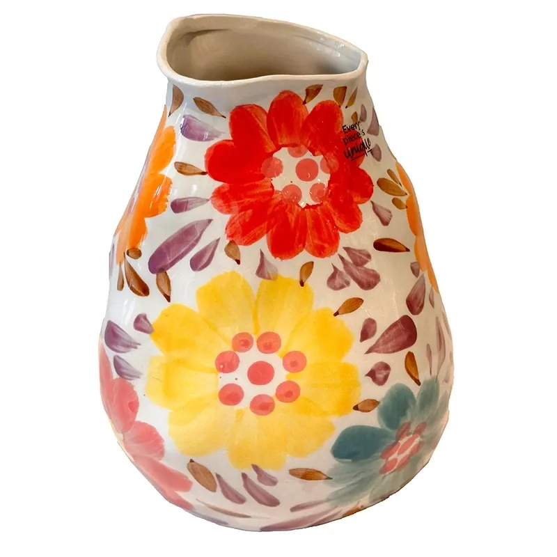 Buy Kande/ vase, blomstret