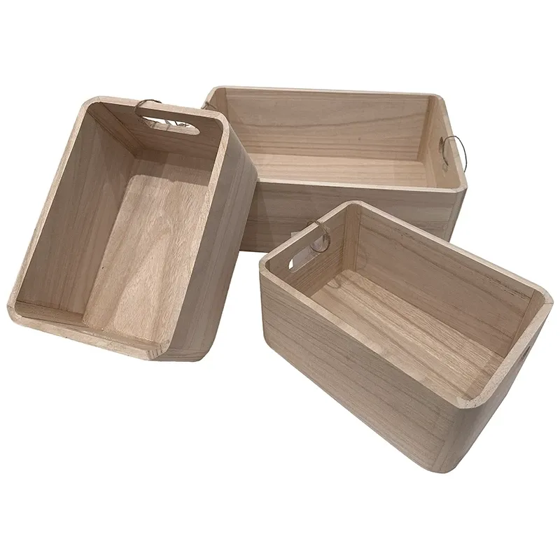 Buy Kasse i træ, 3stk /sæt