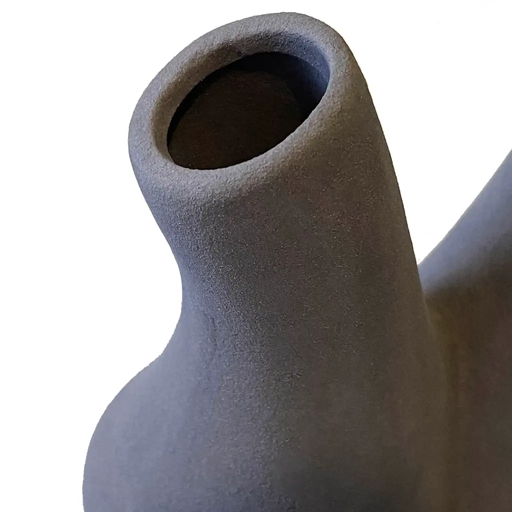 Buy Keramik vase, grå, H13cm