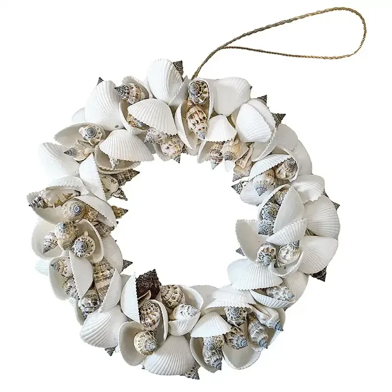 Buy Krans af skaller, ægte skaller, Ø28x8