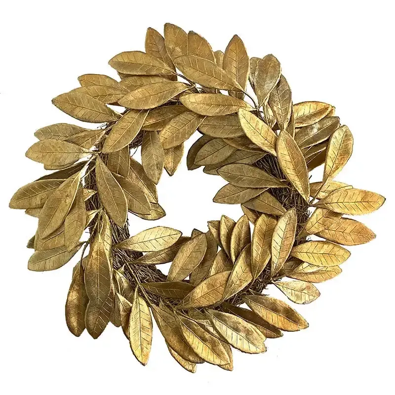 Buy Krans i guld, 40cm, kunstig gren