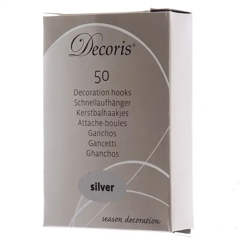 Buy Kroge til juletræspynt, 50stk, sølv