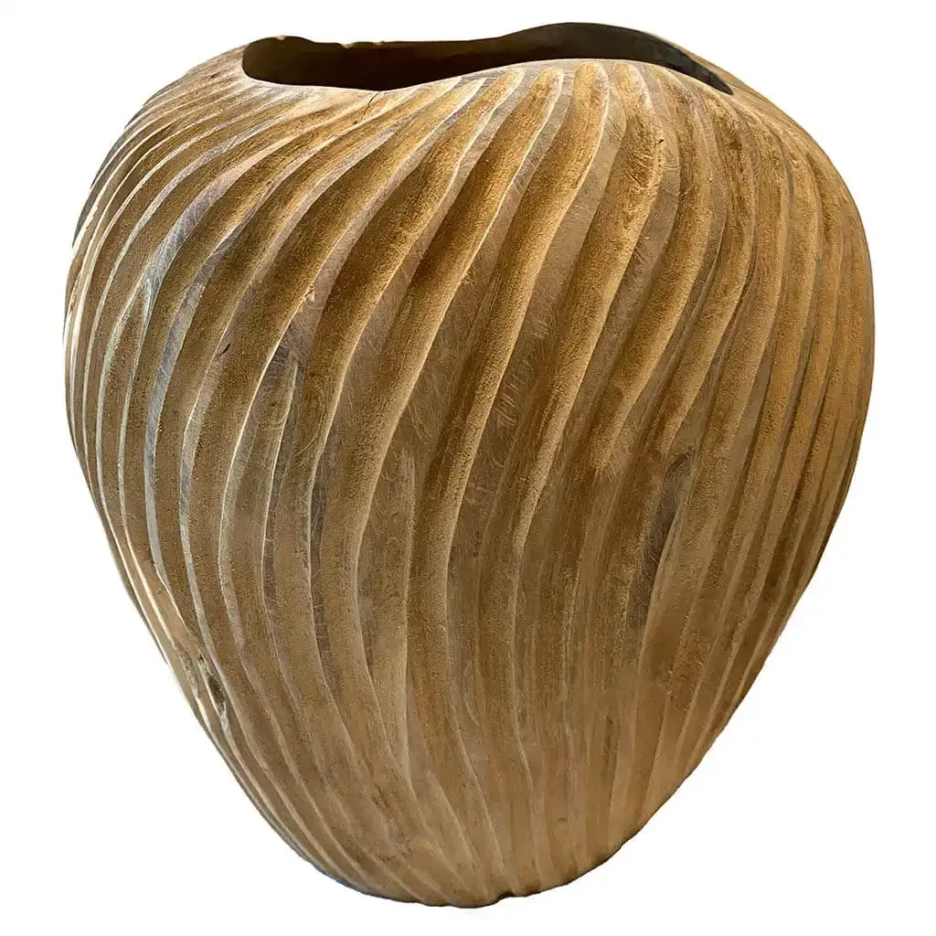 Buy Krukke / Potte i træ, 24cm, unik