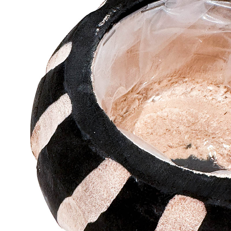 Buy Krukke i træ, sort/natur, 18cm