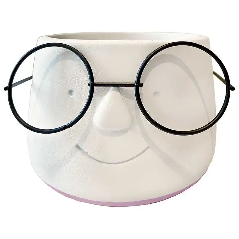 Buy Krukke med ansigt og briller, Ø13cm