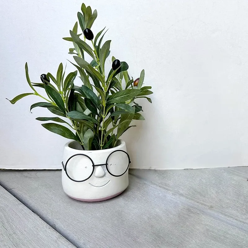 Buy Krukke med ansigt og briller, Ø13cm