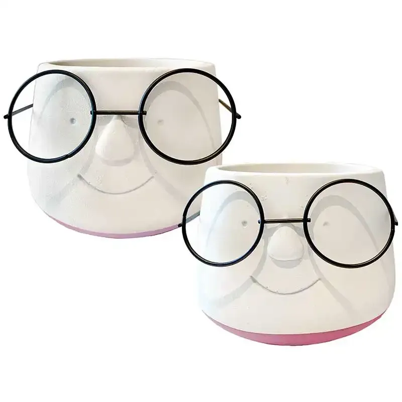 Buy Krukke med ansigt og briller, Ø13cm