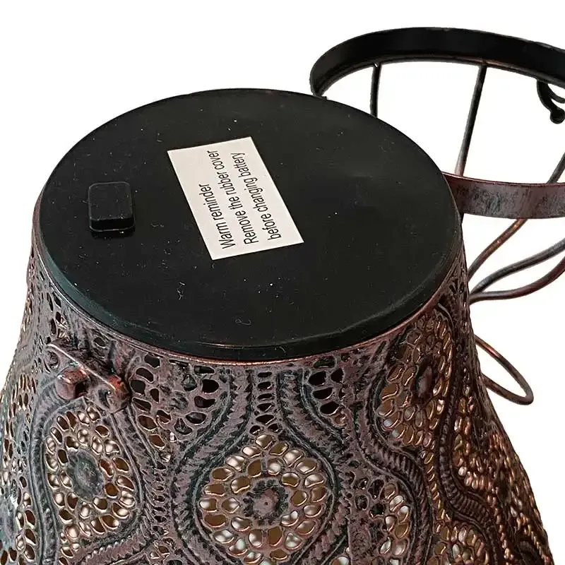 Buy LED lanterne, metal m udskæringer, 35 cm