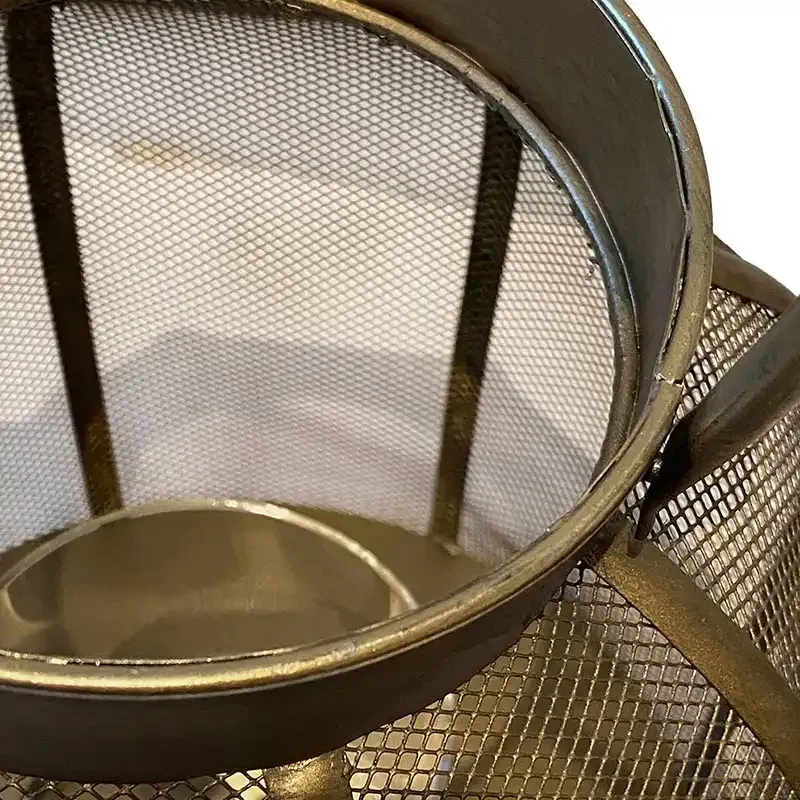 Buy Lanterne m glasindsats, 25cm, metal, guld