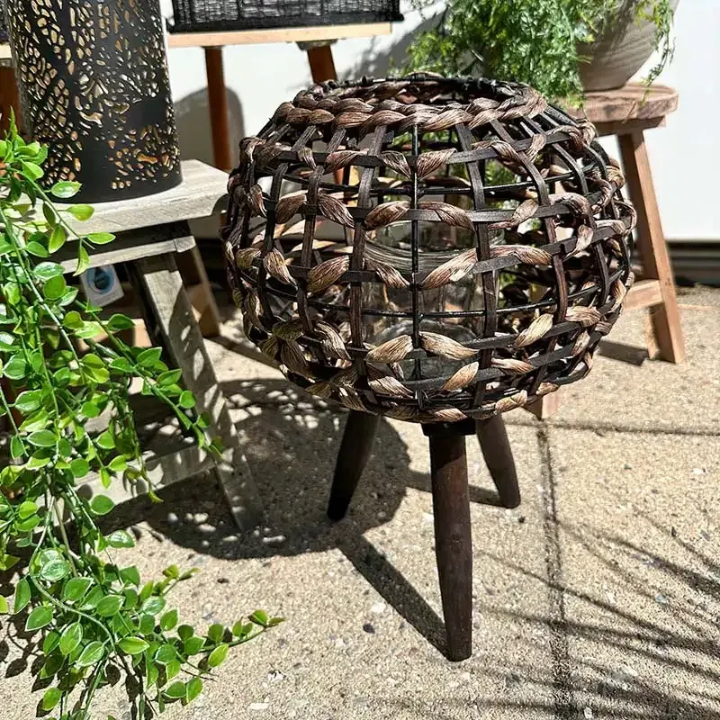 Buy Lanterne på ben i pil, 15x27x20cm