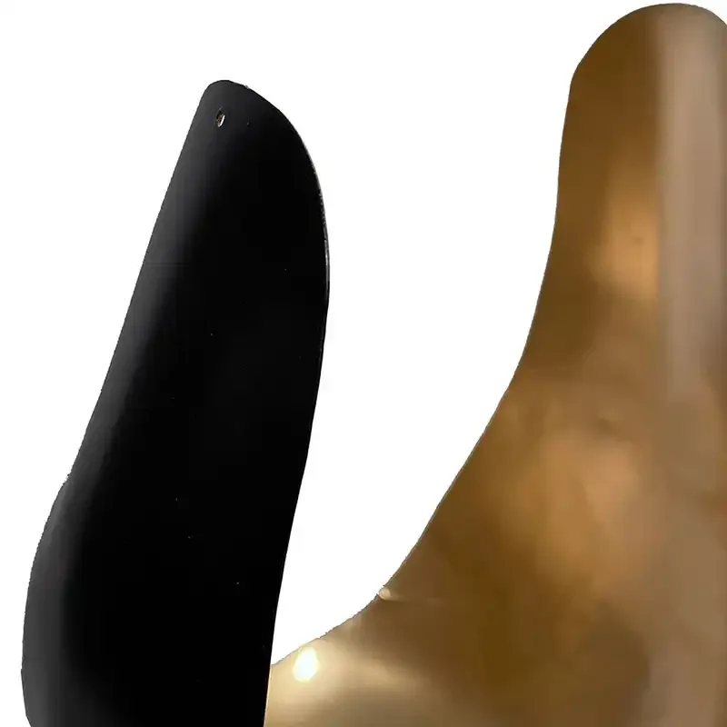 Buy Lysestage, metal, guld og sort