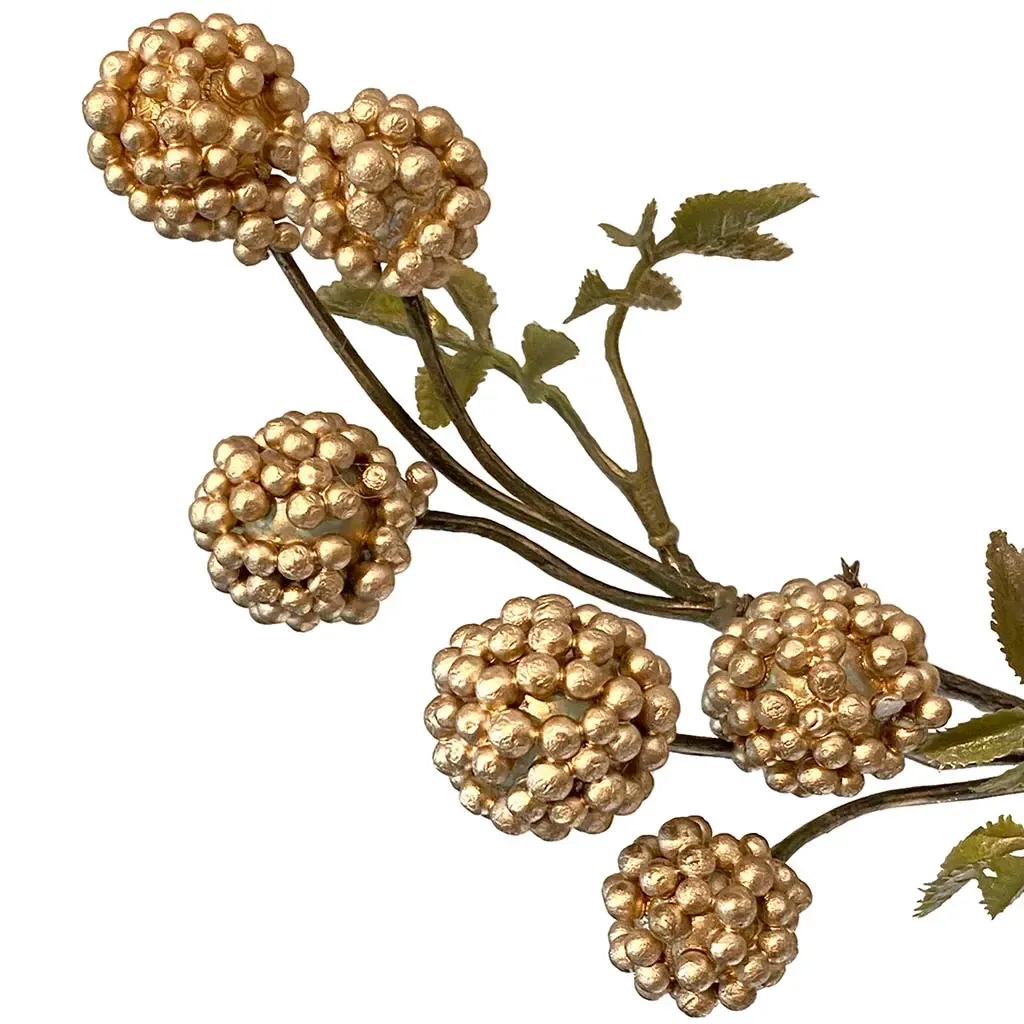 Buy Morbær gren, 2 stilke, guld, 65cm, kuntig gren